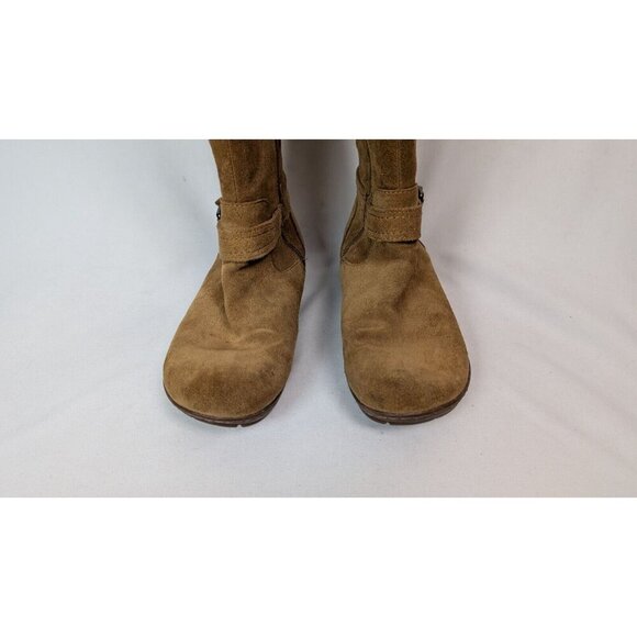 BOC Born sz 8M Riding Boots Brown Suede Leather Buckle Zip Knee High Pirate Boho - Picture 3 of 14